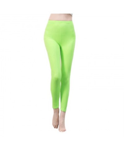 Neon Stretch Leggings White High Waist Women Push Up High Waist Female Skinny Pencil Pants Candy Color Summer Leggings $21.45...