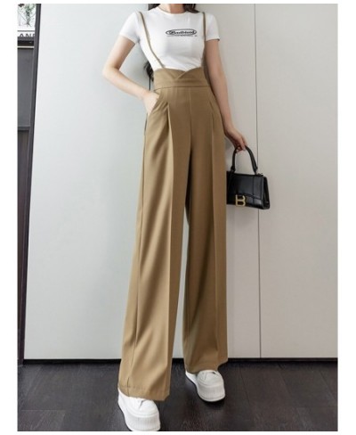 High Waist Wide Leg Pants Women 2022 Fashion Korean Style Solid Color All-match Ladies Elegant Casual Trousers W1165 $50.39 -...