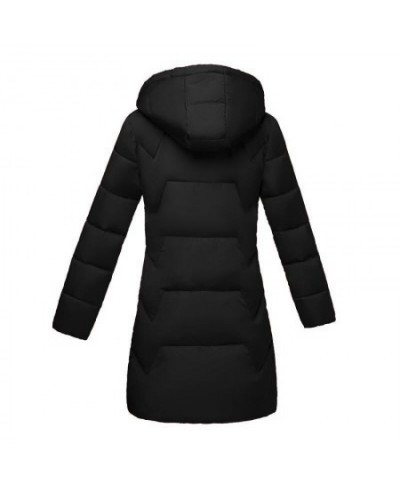 Plus Size 5XL 6XL 7XL Women Autumn Winter Down Jacket Black Jacket Women Long Outwear Warm Hooded Winter Down Coat Female Par...