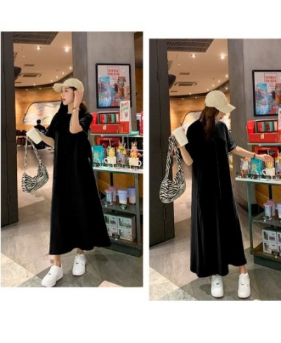 Sweet Girl Night Dress Oversized Women Sleepwear Long Loose T Shirt Nightgown Short Sleeve Lady Nighty Shirt Nightie Sleep $3...