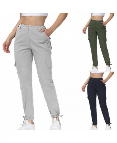 Women Cargo Pants Vintage Baggy Straight Overalls Casual Streetwear High Waist Button Pockets Zipper Trousers $39.88 - Pants ...