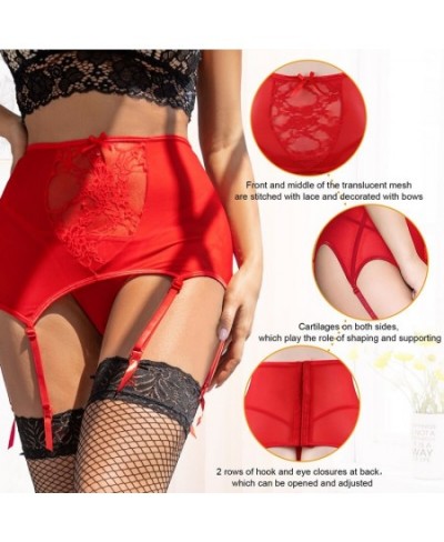 Wedding Garters Wide Suspender Belt High Waist Underwear Lingerie Porte Jartelles Sexy Plus Size Lace Garter Belt $17.69 - Un...