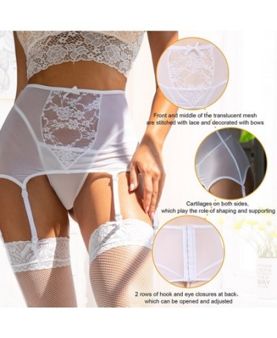 Wedding Garters Wide Suspender Belt High Waist Underwear Lingerie Porte Jartelles Sexy Plus Size Lace Garter Belt $17.69 - Un...