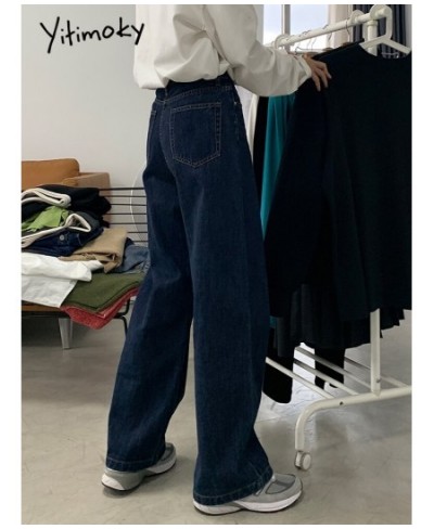 Large Size Baggy Jeans Korean Fashion Streetwear Women Denim Pants Spring Summer High Waist Wide Leg Trouser $82.13 - Jeans