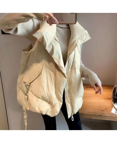 Korean Fashion White Duck Down Vests Women 2022 Autumn Winter New Casual Trend Outer Wear Ultralight Vest Jacket Thicken Wome...