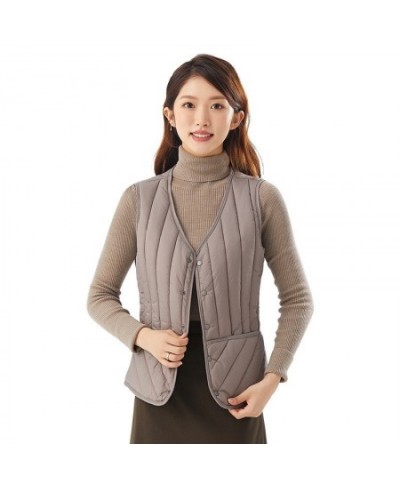 S-5XL Short Parker Vest Womens Sleeveless Inner Autumn Winter Cotton Waistcoat Jacket Female Casual Warm Coat Ladies 2035 $38...