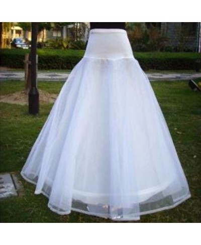 Womens A-Line 1-Hoop Fishtail Petticoat Bridal Full Length Layered Ball Gown Slips Tulle Crinoline Underskirt for Wedding 13M...