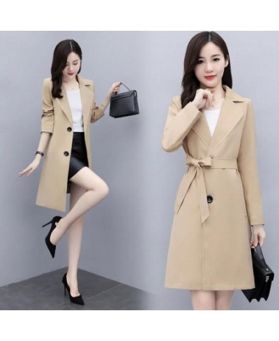 New Fashion Korean Style Loose Trench Casual All-match Coat $51.47 - Jackets & Coats