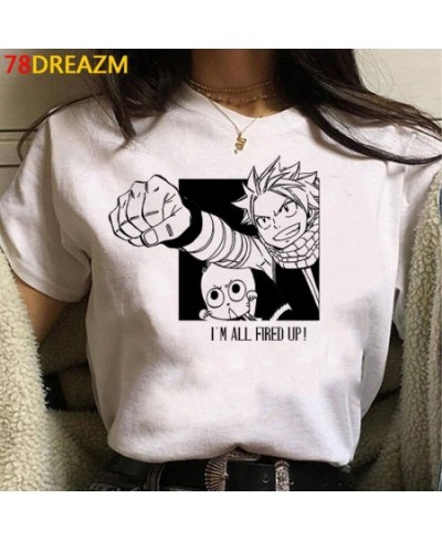 Fairy Tail t shirt women japanese white t shirt couple clothes streetwear couple t shirt harajuku kawaii $20.61 - Tops & Tees