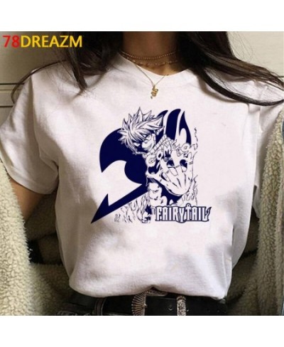 Fairy Tail t shirt women japanese white t shirt couple clothes streetwear couple t shirt harajuku kawaii $20.61 - Tops & Tees