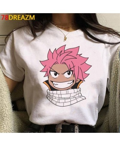 Fairy Tail t shirt women japanese white t shirt couple clothes streetwear couple t shirt harajuku kawaii $20.61 - Tops & Tees