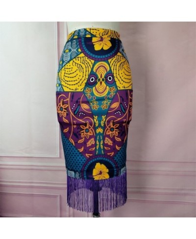 Printed Patchwork Tassel Ethnic Style Party Long Summer Maxi Pencil Skirts for Women High Waisted 2023 $48.46 - Skirts