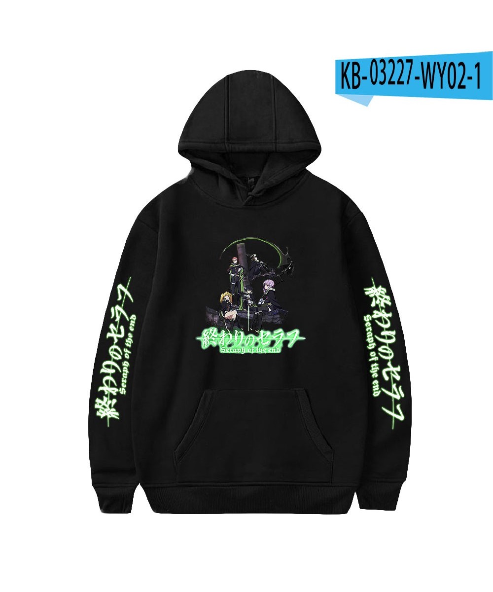 2023 New Printed Logo seraph of the end Hot blood animation Hoodies Sweatshirt Casual Streetwear Adult Kids Harajuku Clothes ...