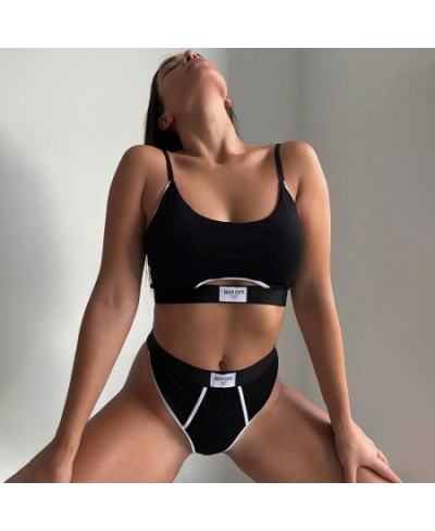 Casual Seamless Bra And Briefs Set for Women Bra Set Sexy Lingerie Set Female Panties Sports Underwear Fitness Crop Top $23.0...