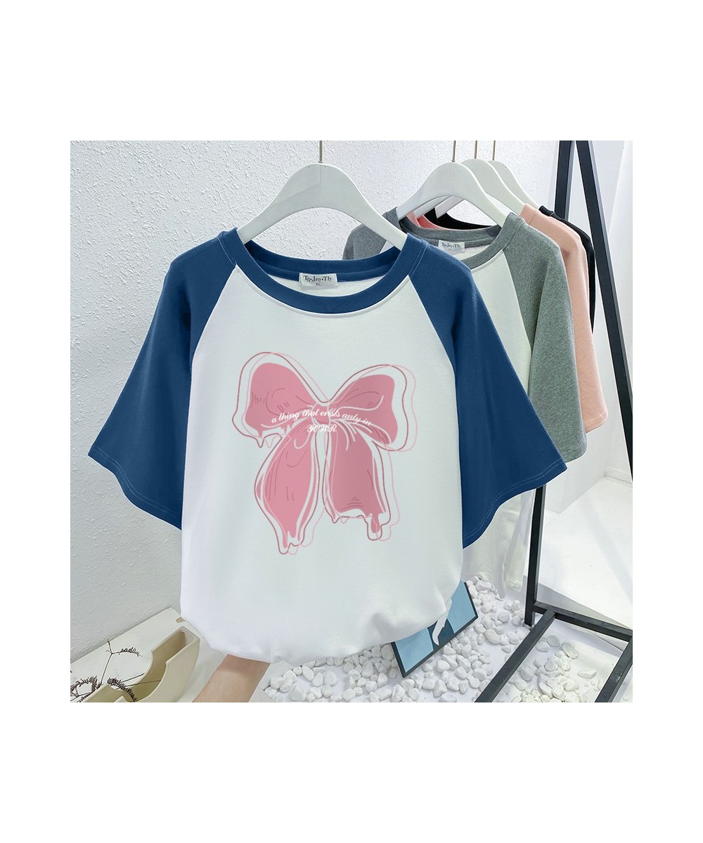 Plus Size T Shirt Cotton L-4XL Tshirt Short Sleeve Women Top 2022 Summer Butterfly Printed O Neck Oversized T Shirts $33.23 -...