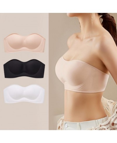 Bandeau Bra Tube Top Strapless Brassiere Seamless Bralette Women Wedding Bras Push Up Invisible Underwear Wireless Lingerie $...