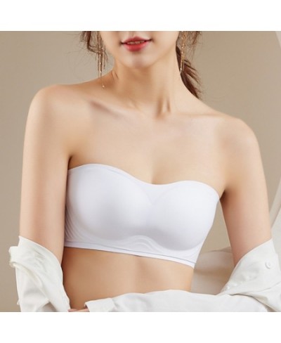 Bandeau Bra Tube Top Strapless Brassiere Seamless Bralette Women Wedding Bras Push Up Invisible Underwear Wireless Lingerie $...