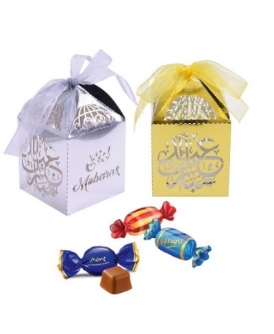 10Pcs/set Eid Mubarak Favors Gifts Candy Boxes Muslim Ramadan Kareem Party Decor $20.50 - Muslim Fashion Clothing