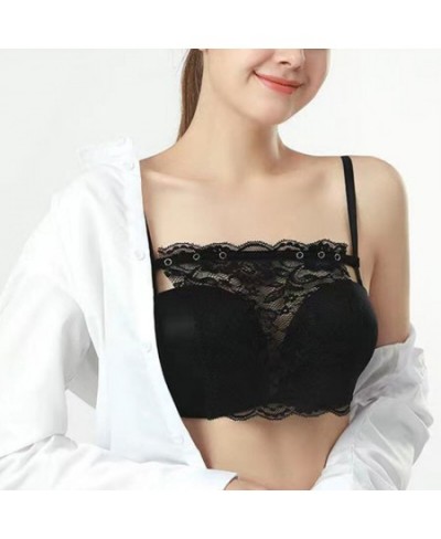 Lace Privacy Invisible Bra Anti Peep Invisible Bra Woman Lace Hide Underwear Quick Easy Clip-on Lace Mock Camisole Bra Insert...