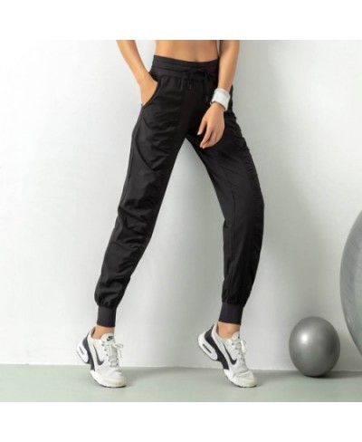 Quick dry spring/summer 2023 running the jogger women running the gym shorts has two side pockets sweatpants Fold show thin $...