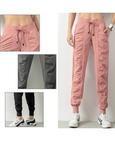 Quick dry spring/summer 2023 running the jogger women running the gym shorts has two side pockets sweatpants Fold show thin $...