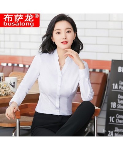 2023 Spring & Autumn Long Sleeve Women's Shirt Ol Business Wear Fashion Slim-Fitting Work Clothes Business Formal Wear Unifor...