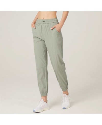 Quick dry spring/summer 2023 running the jogger women running the gym shorts has two side pockets sweatpants Fold show thin $...