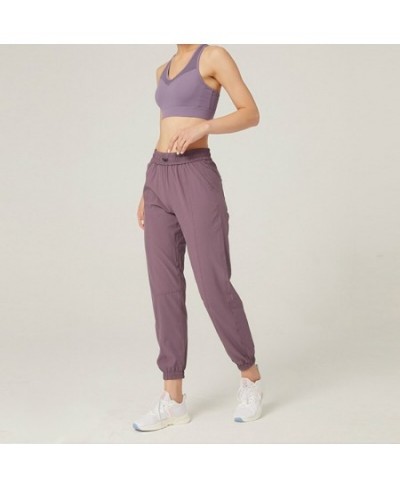 Quick dry spring/summer 2023 running the jogger women running the gym shorts has two side pockets sweatpants Fold show thin $...