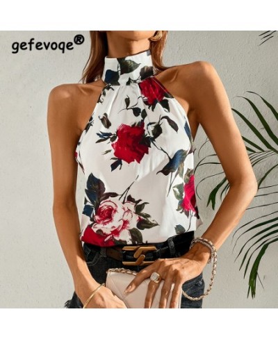 Summer New Print Sexy Elegant Fashion Lady Vests Sleeveless Loose Casual Aesthetic Chic Tank Top Women Vintage Female Clothes...