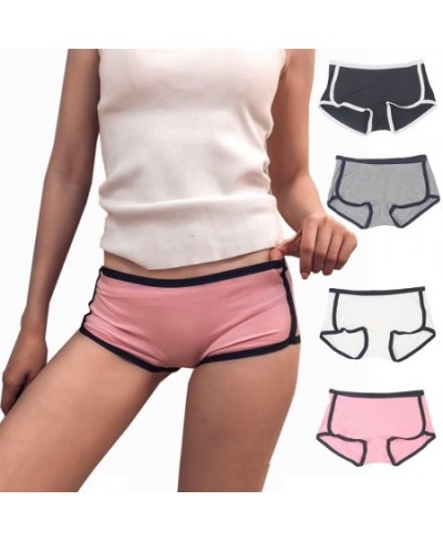 Popular Sport Boyshorts Briefs Boxer Panties Cute Underwear Women Soft Cotton Boy Shorts Middle Waist Sexy Lingeries Shorty $...