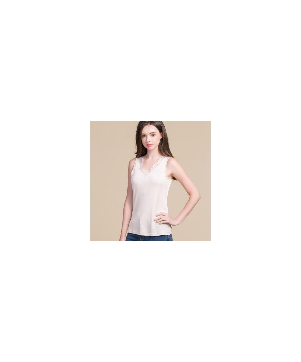 Knitted Silk Vest Slim Sexy Lace 100% Silk Sling Vest $44.95 - Underwear