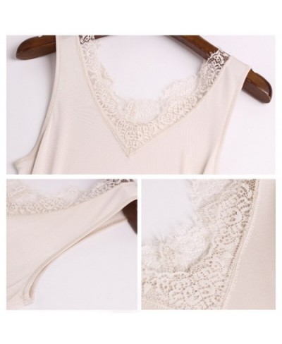 Knitted Silk Vest Slim Sexy Lace 100% Silk Sling Vest $44.95 - Underwear