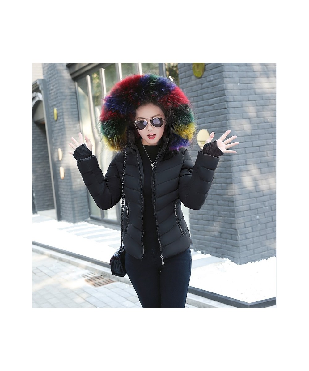 parka women Fashion Women's down jacket Coats women's winter jacket Outerwear female jacket Multi-color Artificial fur collar...