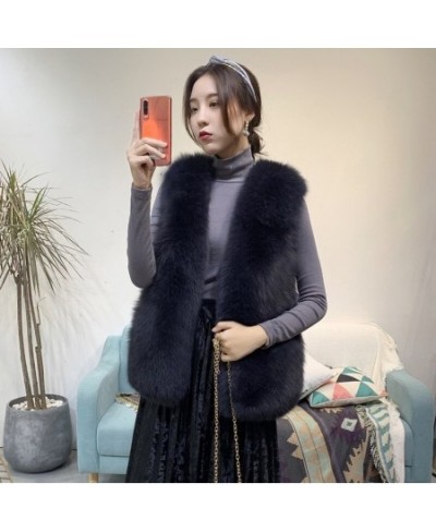 Fall Winter Fashion Faux Fur Vests Women New Party Club Elegant Fur Waistcoat V-sleeve Sleeveless Autumn Fur Coats Femme $81....