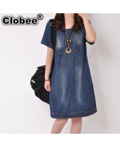 Beach Elegant Women Clothing 2023 Spring Office Jeans Dress Summer Short Sleeve Denim Dresses For Women ukraine tunique femme...