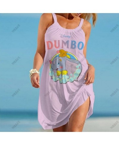 Dumbo New Vintage Woman Dress Summer Spaghetti Strap Party Dress High Waisted Sundress Korean Y2K Dresses Vestidos Mujer $22....