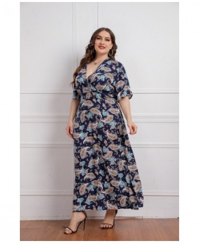 2022 New Styles Plus Size Floral Print Maxi Long Summer Dresses For Women Wholesale China $55.03 - Plus Size Clothes