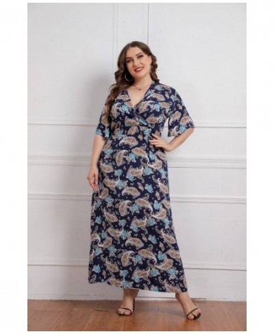 2022 New Styles Plus Size Floral Print Maxi Long Summer Dresses For Women Wholesale China $55.03 - Plus Size Clothes