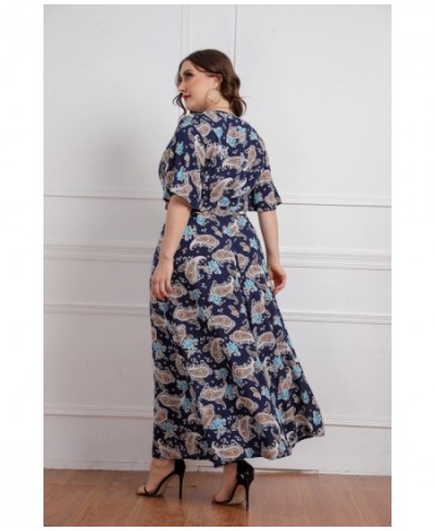 2022 New Styles Plus Size Floral Print Maxi Long Summer Dresses For Women Wholesale China $55.03 - Plus Size Clothes