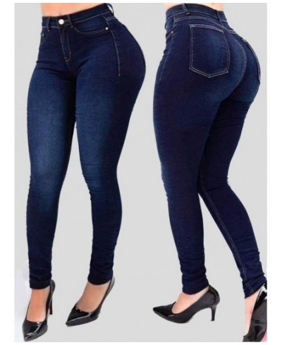 High Waist Jeans For Women High Elastic Skinny Shaping Jeans Fashion Slim Denim Pencil Pants S-2XL $43.10 - Jeans