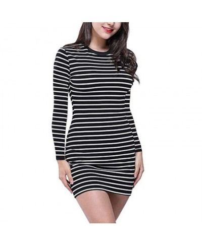 vintage striped dress O-neck sheath mini club dress casual street wear fashion elegant robe sexy 2023 year party women dress ...