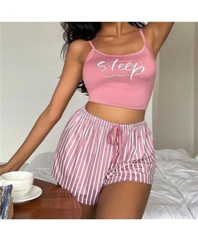 Women Pajamas Set Sexy Pijama Nightie Sleepwear Home Clothes Tops and Shorts Summer Pajamas Set Sexy Home Clothes Sleepwear $...