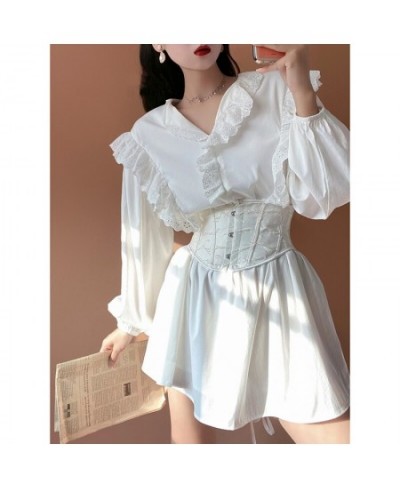 Sweet Halter Neck Lolita JSK Corset Mini Party Short Corset Gothic Cosplay Dark Corset Underbust Waist Bandage Bustier $51.38...