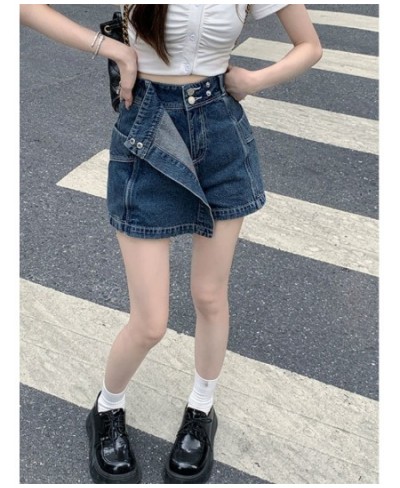 Y2K Denim Skirt Ladies Retro American Hot Girl Mini Skirt New Fashion Casual Kawaii High Waist Loose Slim Gothic A Line Skirt...