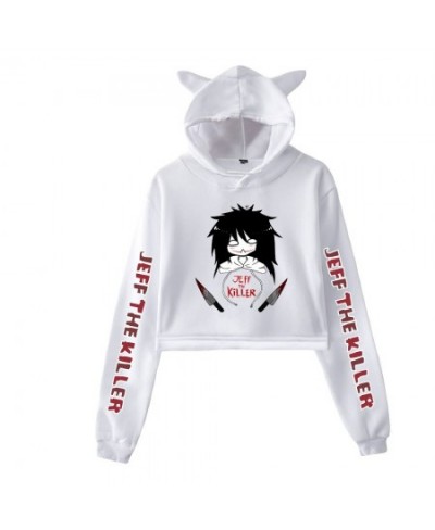 Jeff The Killer 2D print Cat Hoodies for Women summer trendy Hoodies Sweatshirt Sexy cat hooded $34.33 - Hoodies & Sweatshirts