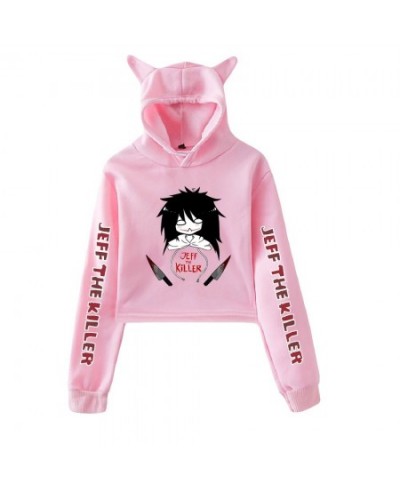 Jeff The Killer 2D print Cat Hoodies for Women summer trendy Hoodies Sweatshirt Sexy cat hooded $34.33 - Hoodies & Sweatshirts