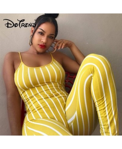 Women Playsuit Party Jumpsuit Romper Long Trousers Pants Clubwear Sexy Striped Jumpsuit For Female Fashion Clothes 2023 $32.0...