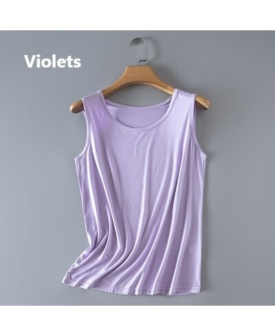 Summer Women Bottoming Vests Loose Large Size XL-6XL Modal Waistcoat Mother's Sleeveless Shirt Thin Tank Tops Outwear $44.95 ...