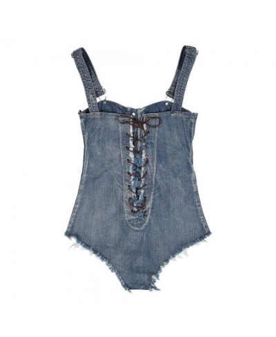 Sexy Denim Overall Bodysuit Women Jumpsuit Romper Jeans Shorts Suspenders Bib Hot Pants Playsuit Female $46.65 - Rompers