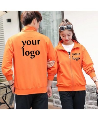 Sweatshirt customization/design logo zipper hoodie men's and women's spring and autumn casual long-sleeved team jacket tops $...